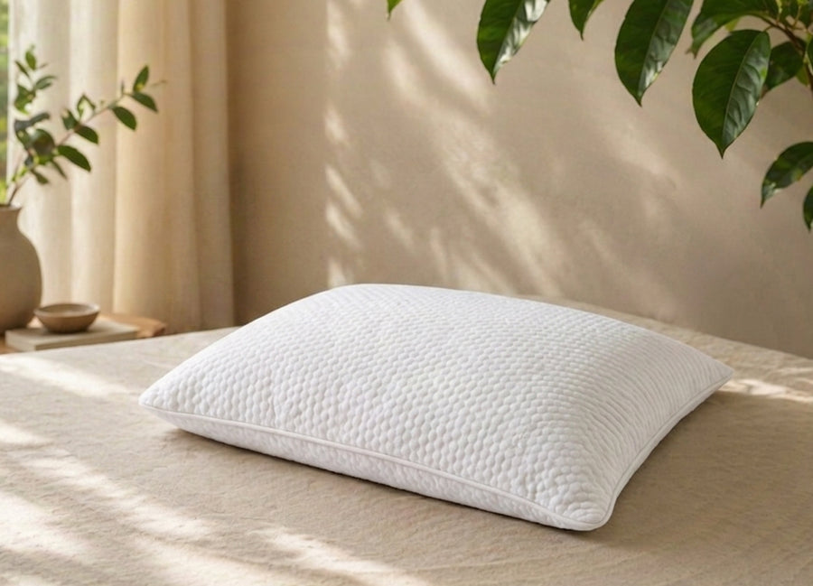 Morning Owl Shredded Natural Latex Pillow with Organic Cotton Cover – Chemical Free Adjustable Latex Pillow India