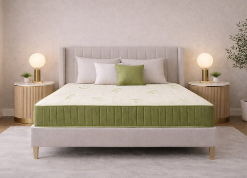 Morning Owl Comfort Craft 3D Organic Latex Mattress on Bed – Natural Latex Mattress India