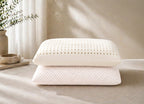White Regular Natural Latex Pillow – Morning Owl | Chemical-Free & GOLS Certified