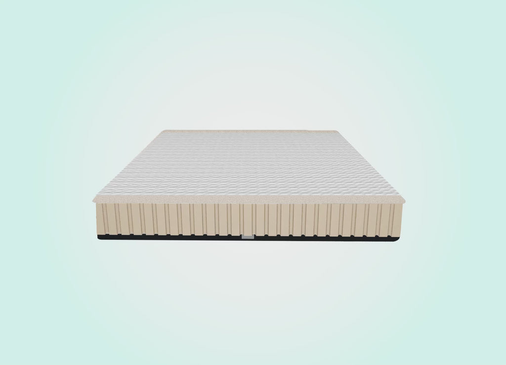 Morning Owl Mattress Layers – 100% Natural Eucalyptus Tencel Cover, Organic Cotton Cover, Natural Latex Foam and Base Cover – Chemical Free Natural Latex Mattress India