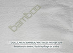 Morning Owl Bamboo Mattress Protector dual layer AquaShield protective and BambooSoft comfort layer waterproof India