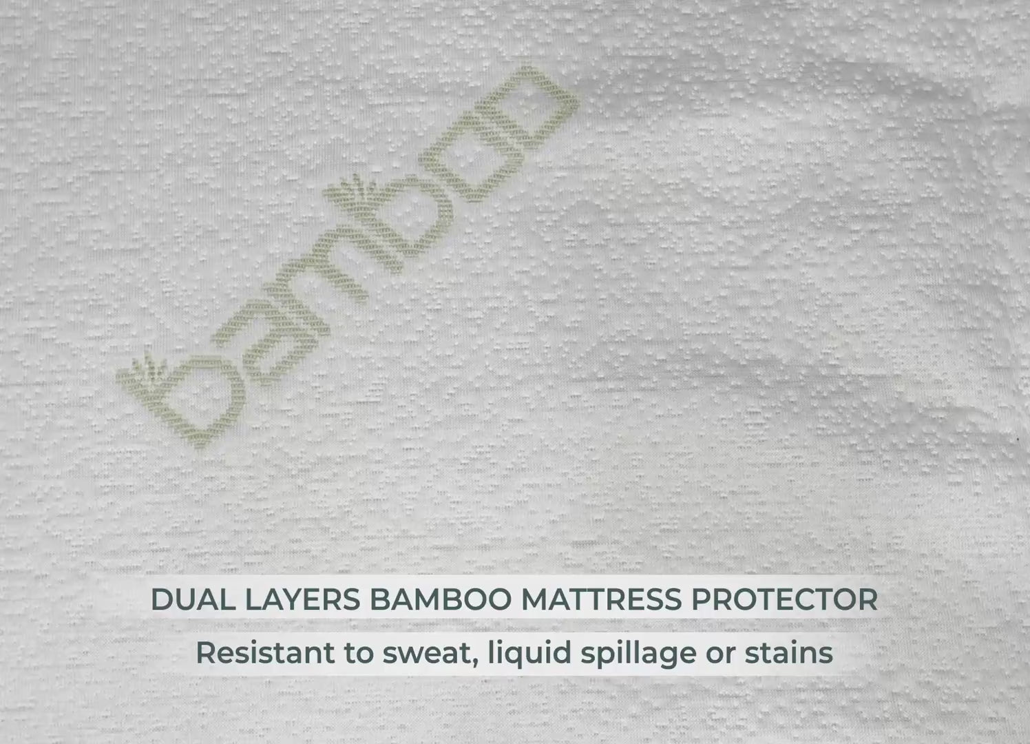 Morning Owl Bamboo Mattress Protector dual layer AquaShield protective and BambooSoft comfort layer waterproof India