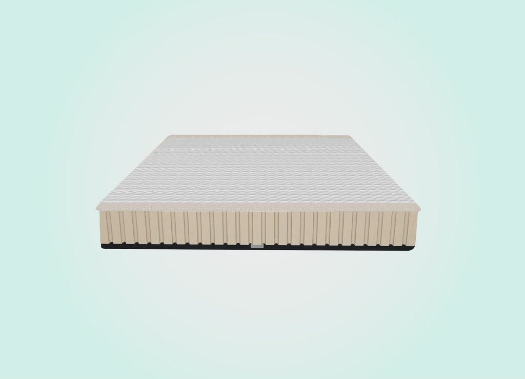 Morning Owl Mattress Layers – 100% Natural Eucalyptus Tencel Cover, Organic Cotton Cover, Natural Latex Foam and Base Cover – Chemical Free Natural Latex Mattress India