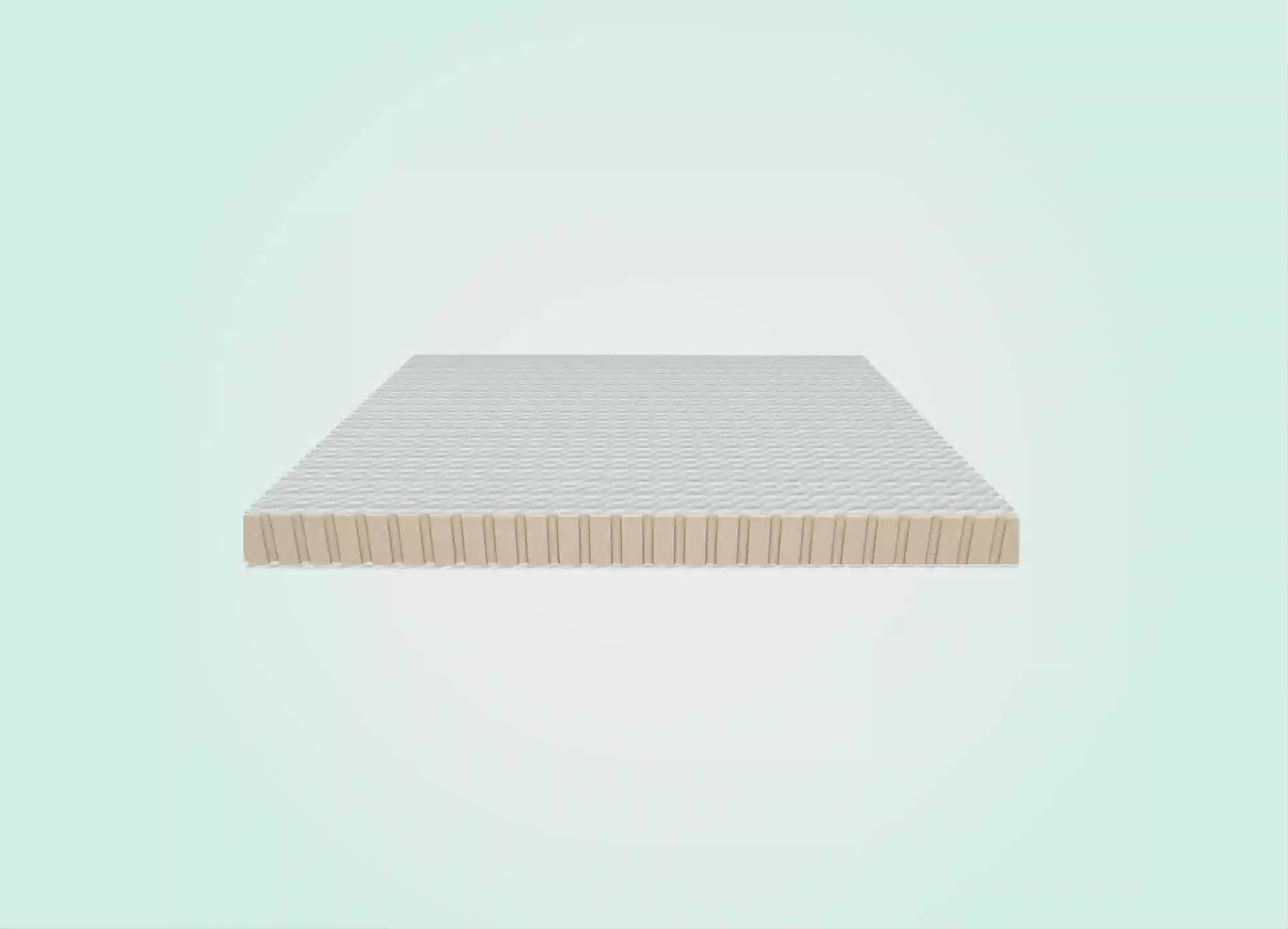 Morning Owl Natural Latex Mattress Topper close up showing pinhole aeration open cell structure for breathable cool sleep